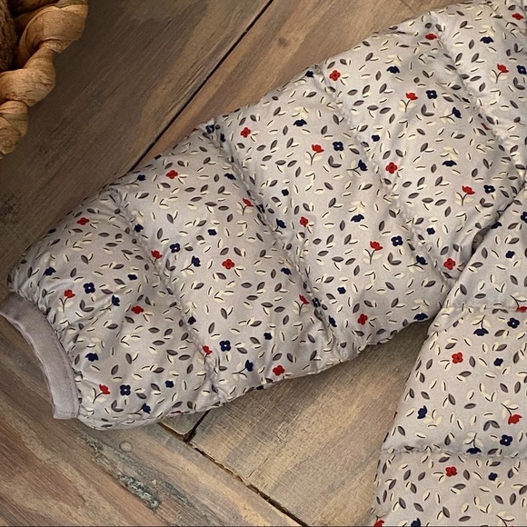 Mini Balabala Gray Floral Baby Snowsuit☃️ - Picture 6 of 16